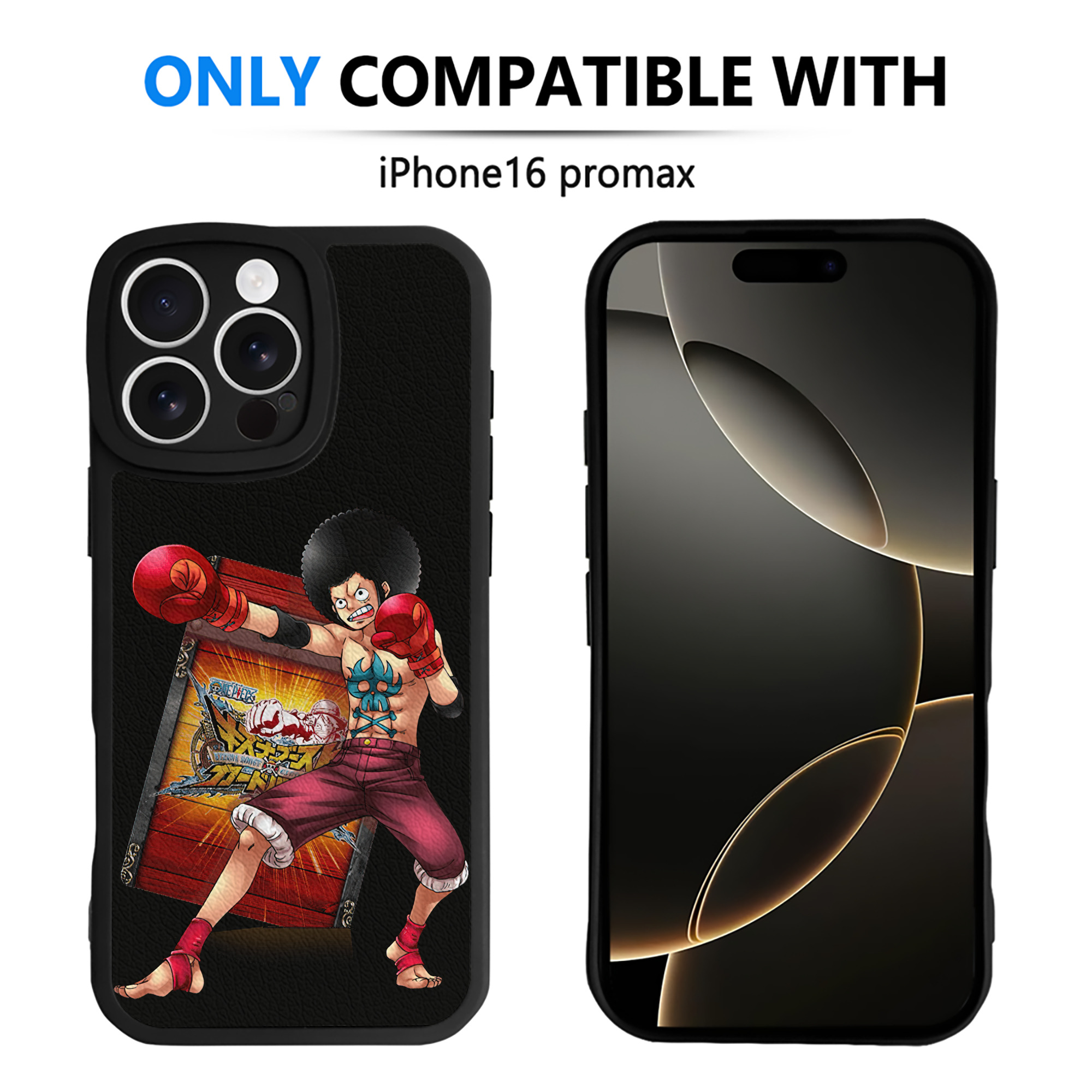 （画像用） ワンピース モンキー・D・ルフィ ONE PIECE Monkey D. Luffy 【iPhone 16シリーズ対応】シリコンスマホケース（レザー調） 材質：シリコン